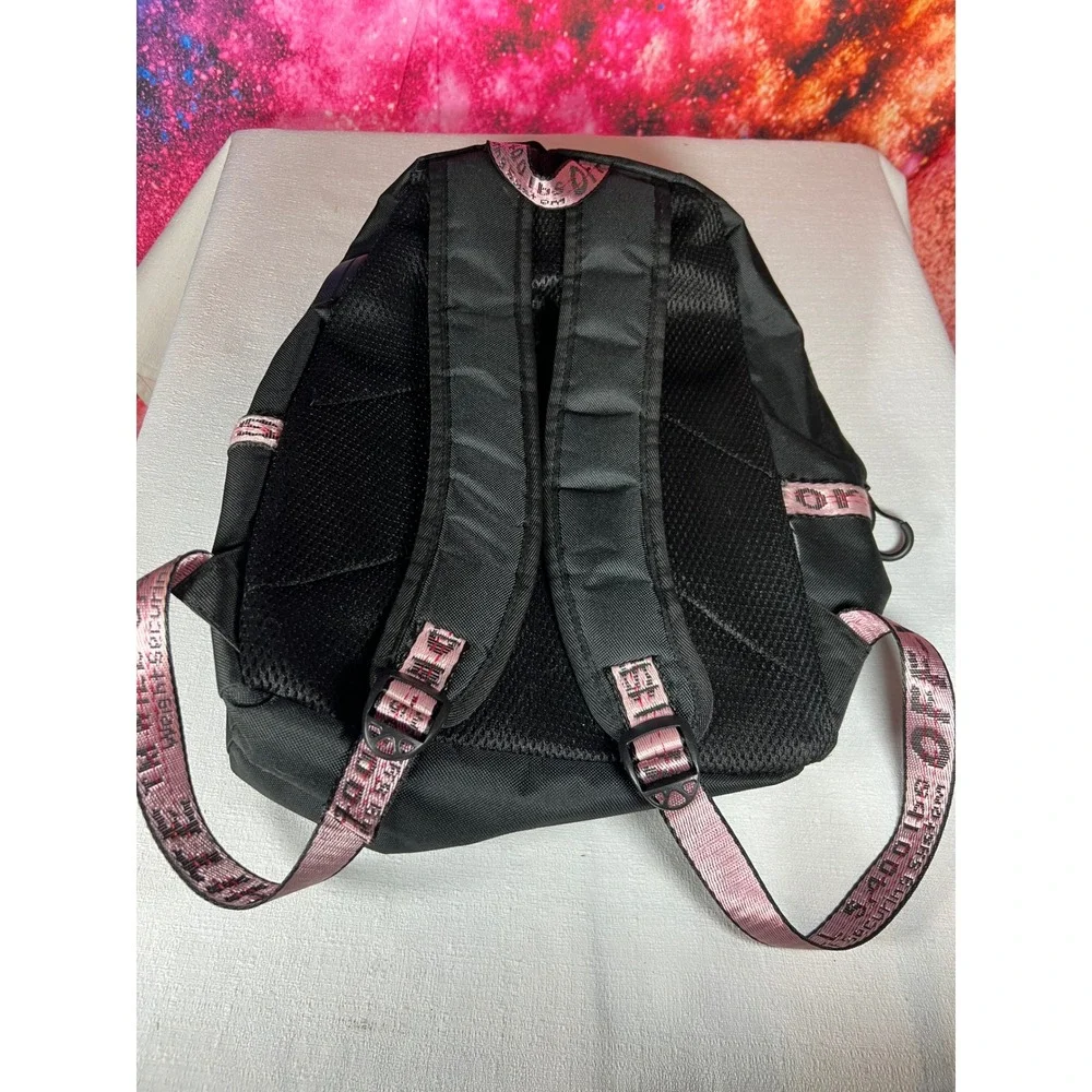 Demon Slayer Anime Backpack Black Pink Muichiro Tokito Laptop Bag Streetwear